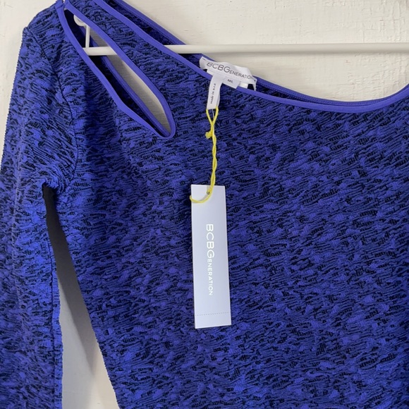 BCBGeneration Periblue One Shoulder Dress Size M/L - Picture 4 of 16